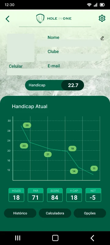 Seleção de trabalho: Hole in One